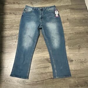 NWT Frye Women’s High Rise Uncuffed Cropped Jeans Medium Wash Size 14